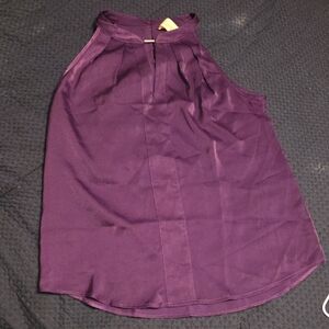 Elegant Purple Women's Sleeveless Top